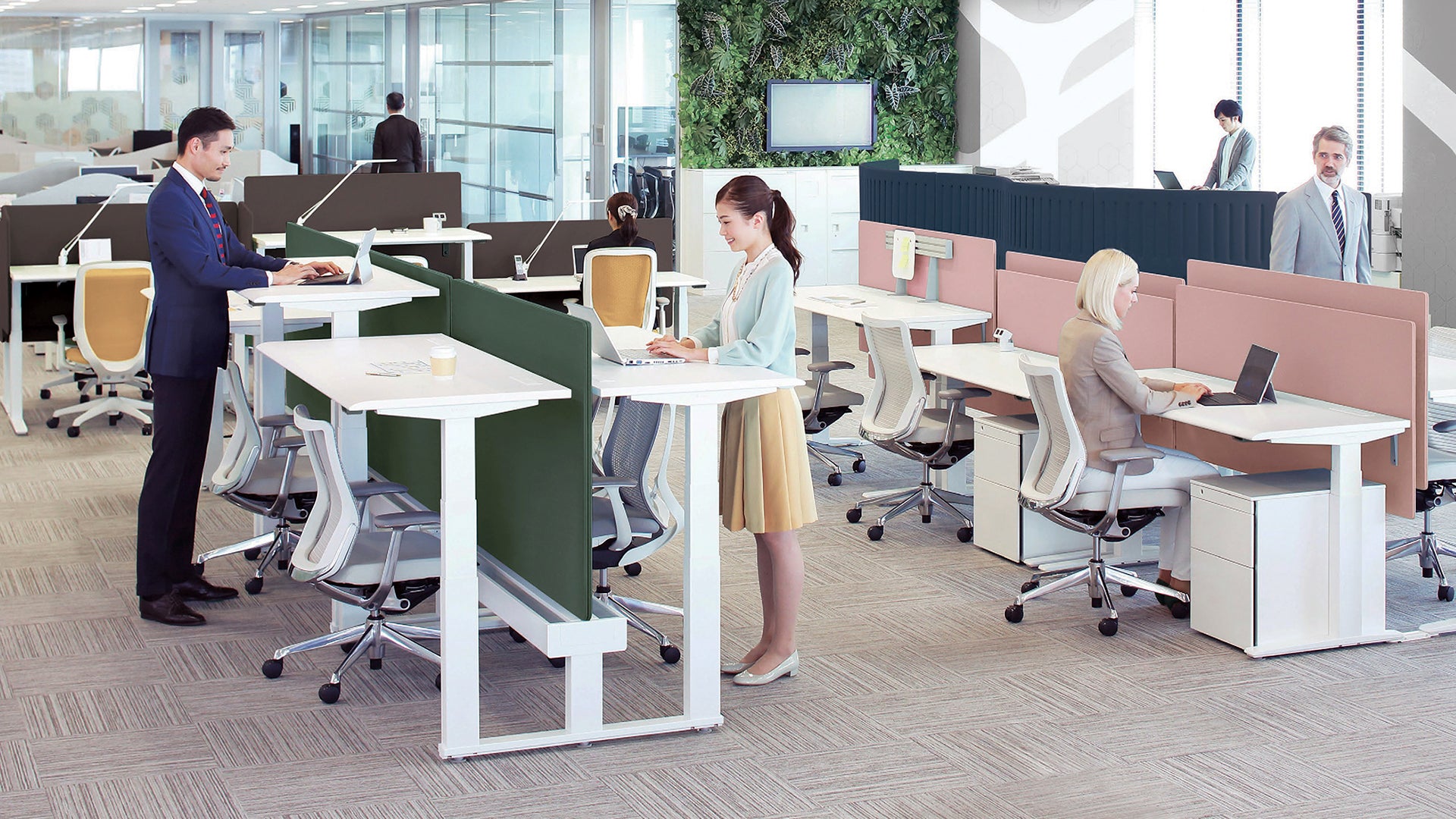 Why do people use standing desks in offices?