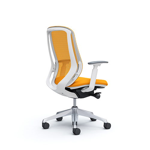 Okamura Sylphy office chair in orange