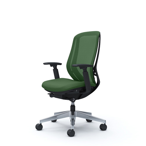 Ergonomic chair in green