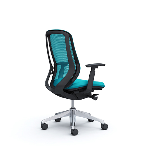 Okamura Sylphy office chair in blue
