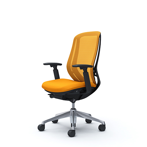 Ergonomic chair in orange