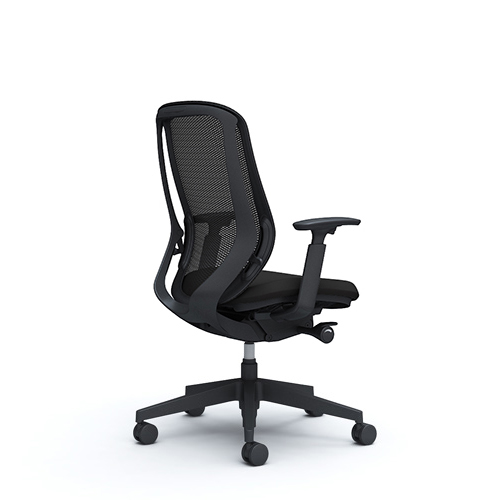 Ergonomic chair in black