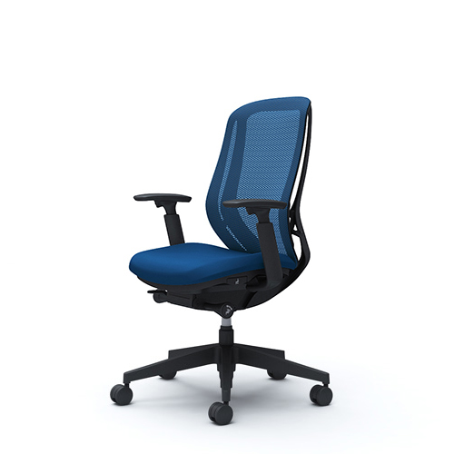Ergonomic chair in blue