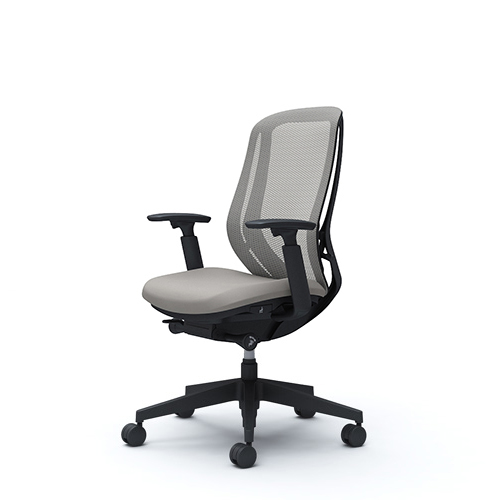 Ergonomic chair in light gray