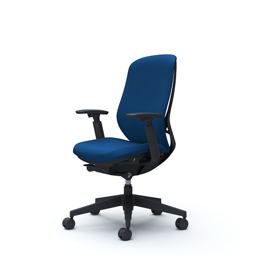 Ergonomic chair in blue