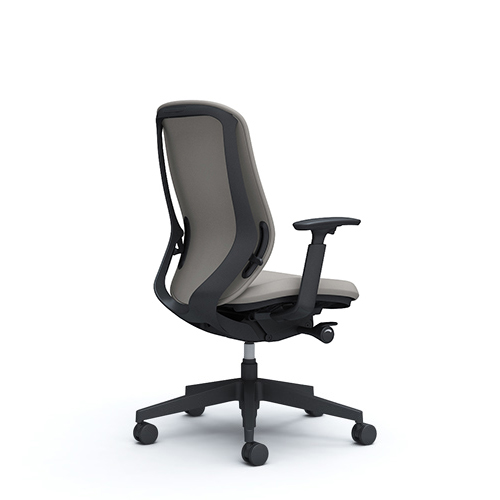 Ergonomic chair in light gray