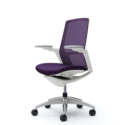 Purple Okamura Finora computer chair