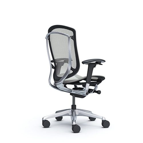 light gray office mesh chair