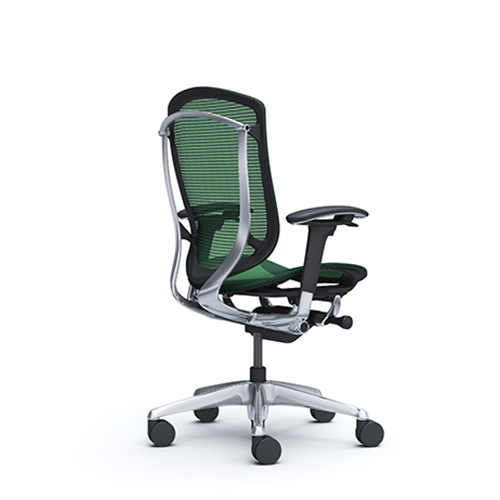 dark green office mesh chair