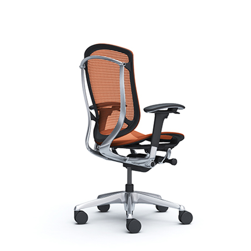 orange office mesh chair