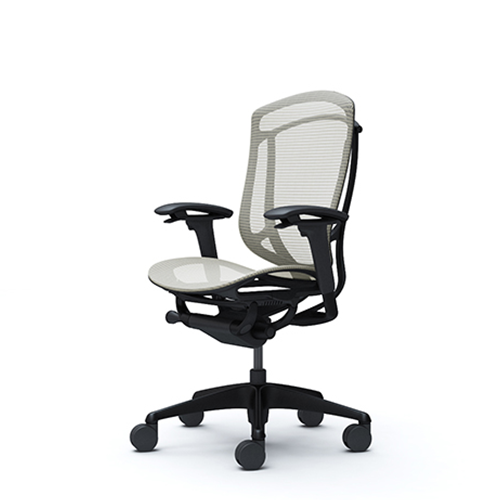 White ergonomic mesh chair