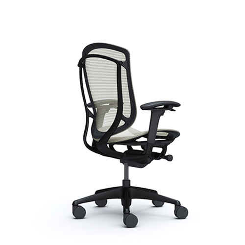White ergonomic mesh chair