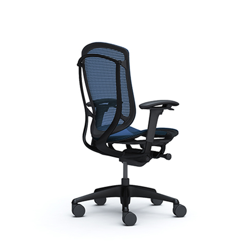 blue ergonomic mesh chair