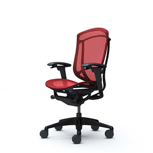 red ergonomic mesh chair