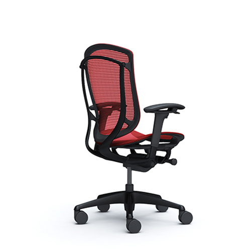 red ergonomic mesh chair