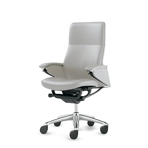 White executive leather chair