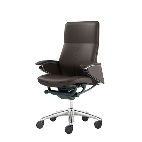 Brown executive leather chair