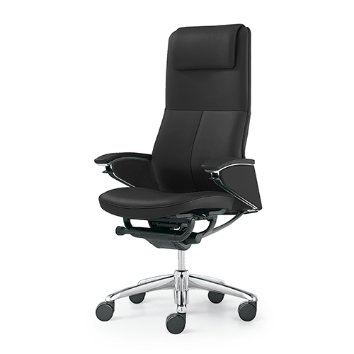 Black executive leather chair