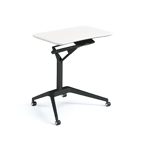 White Height Adjustable Table in Rectangle shape