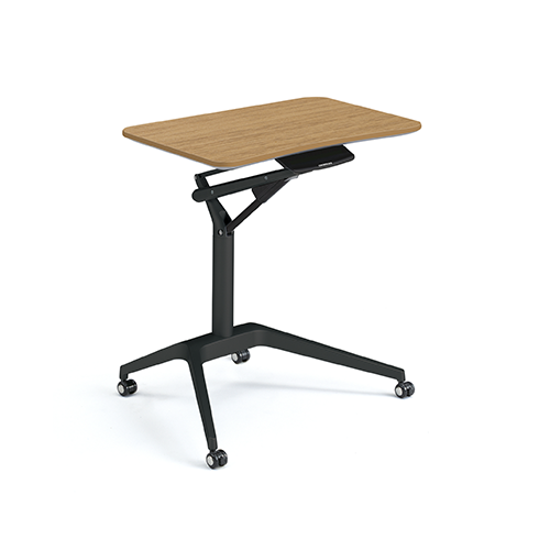 medium wood Height Adjustable Table in Rectangle shape