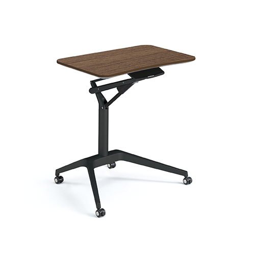 dark wood Height Adjustable Table in Rectangle shape